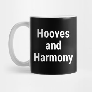 Hooves and Harmony White Mug